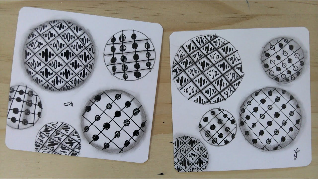 Healing 禪繞圖樣 Zentangle Tangle #靈修繪畫 #Circle #Chads #Matt