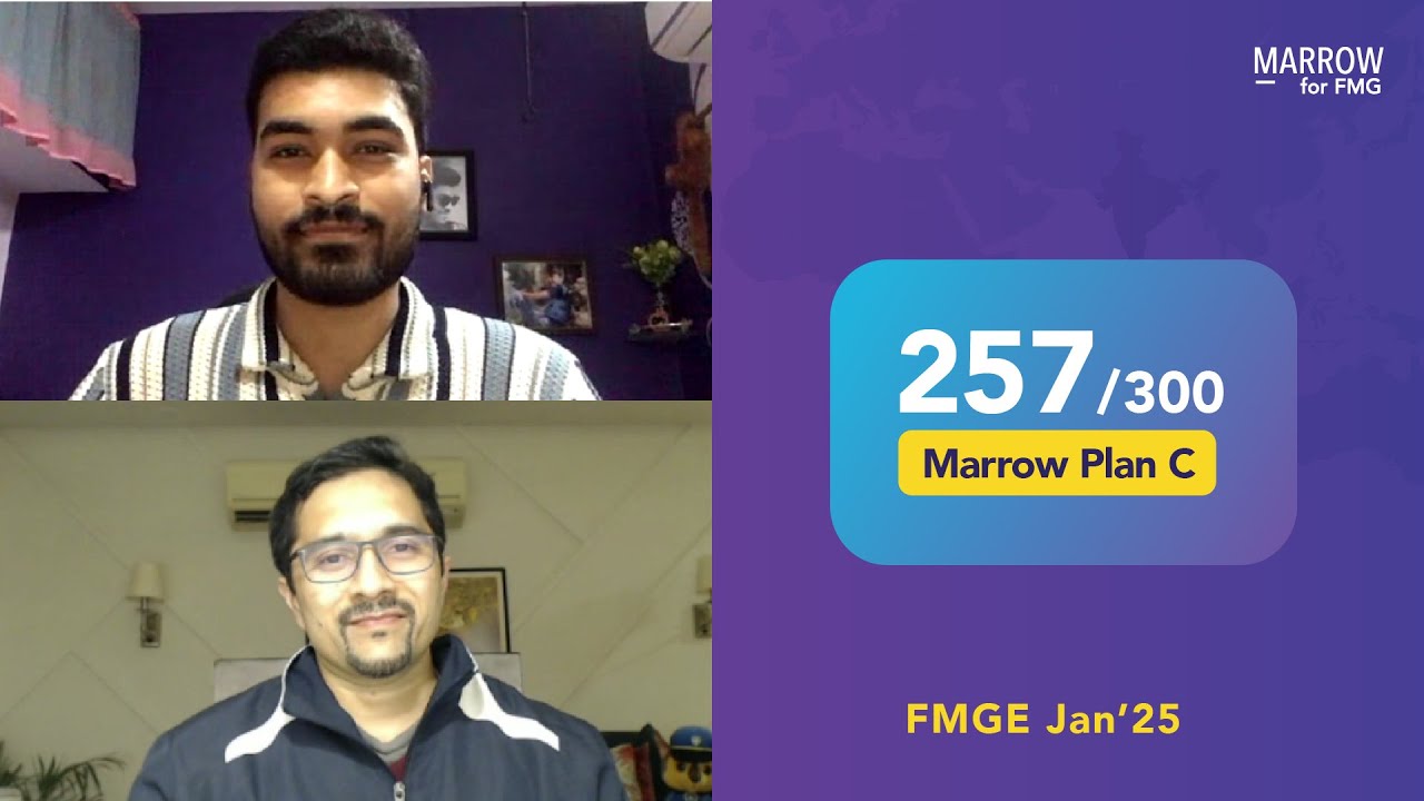 “Main videos are a must to solve the tricky questions” - Dr Yashasvi (Plan C), 257/300 FMGE Jan '25