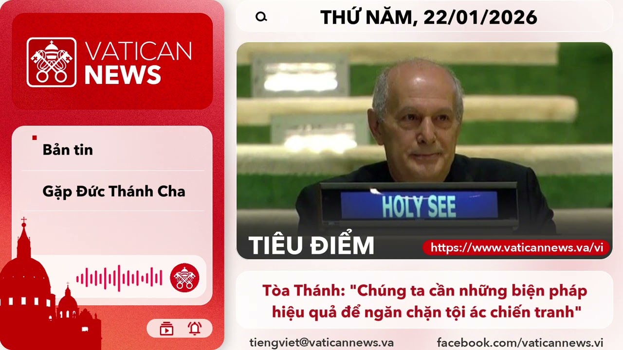 Radio thứ năm 22/01/2026 - Vatican News Tiếng Việt