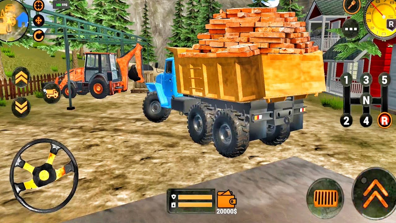 Backhoe Loader JCB Simulator Gameplay - Indian Vehicles JCB Truck Driving - Android Gameplay