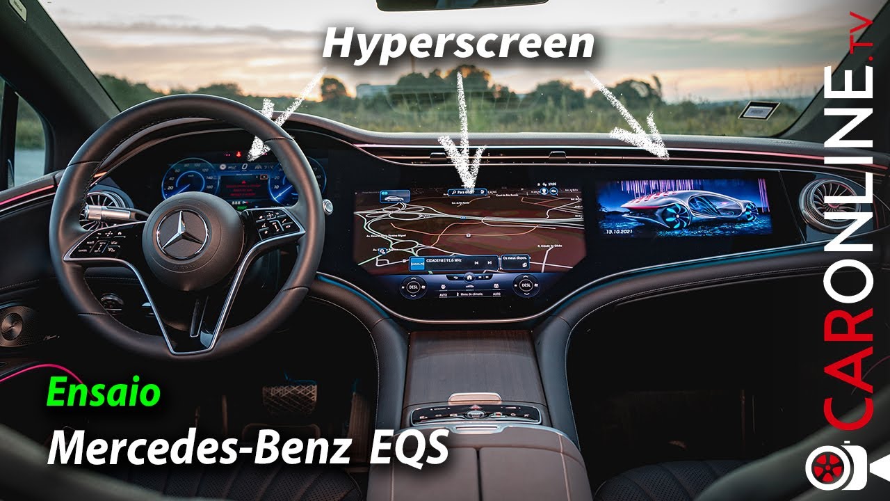 Mercedes-Benz EQS é de Outra Dimensão! (Tablier mais digital não há..)