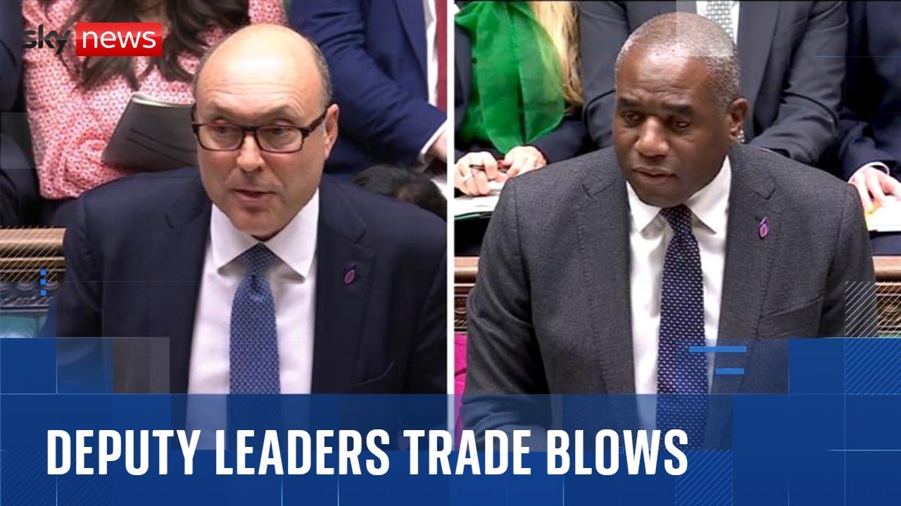 'Talking of garbage...': Deputy PMQs gets dirty