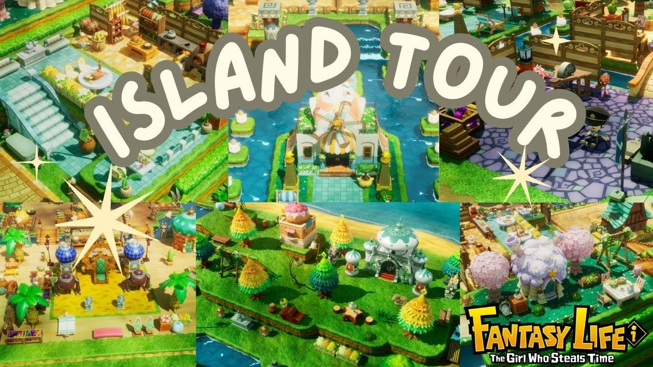 Fantasy Life i Island Tour ! ⭐ Overview Fantasy Life Island Showcase