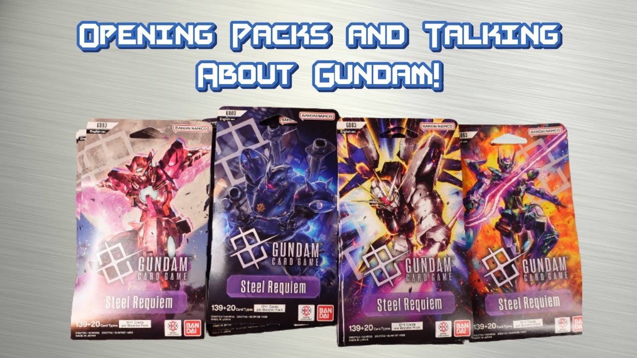Let's Open Gundam Card Game GD03 Steel Requiem and Talk about Gundam!