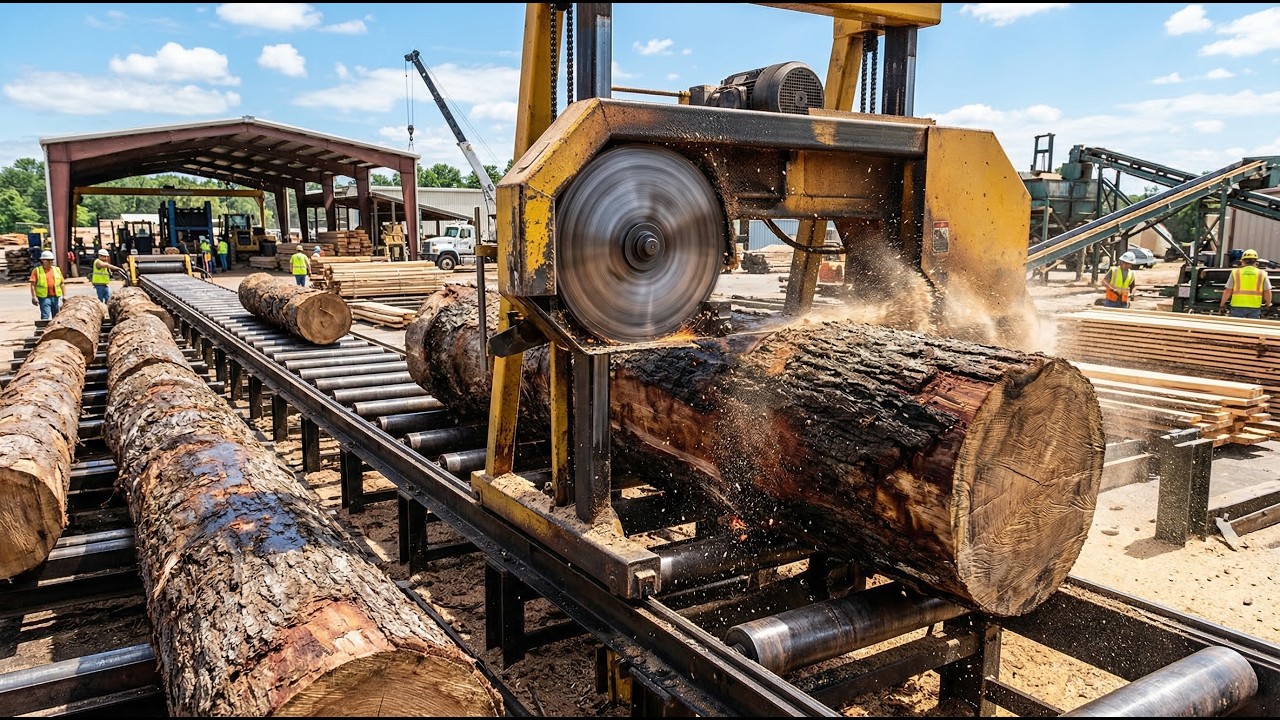 From Giant Oak Log to Massive Solid Wood Table: Full Manufacturing Process