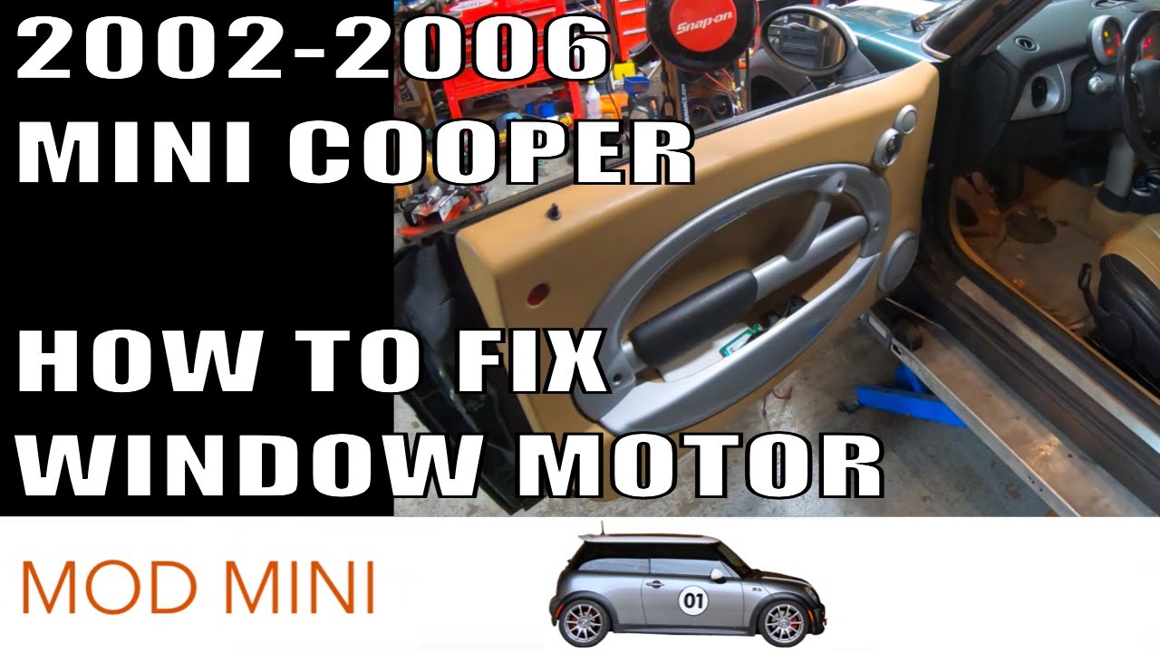 Как починить мотор стеклоподъемника MINI Cooper 2002-2006 R50 R52 R53