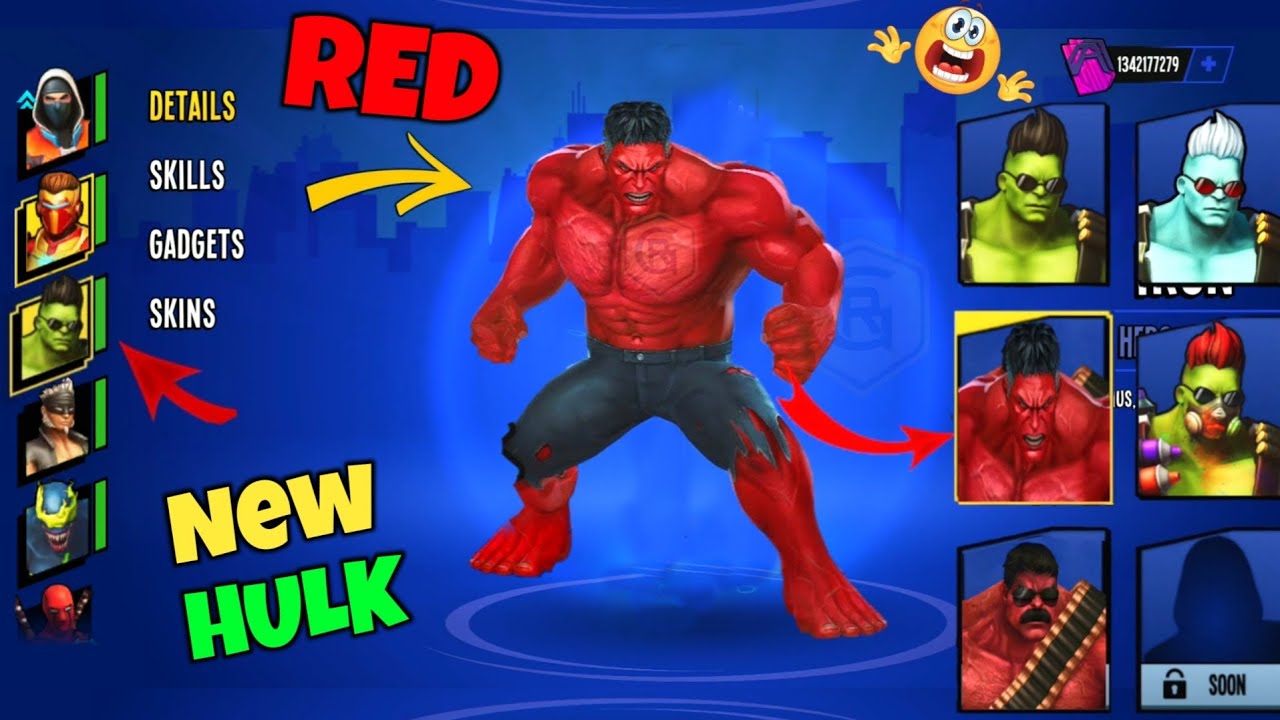 premium hulk new skin spider fighter 3 || red hulk premium skin unlock spider fighter 3 sbyp
