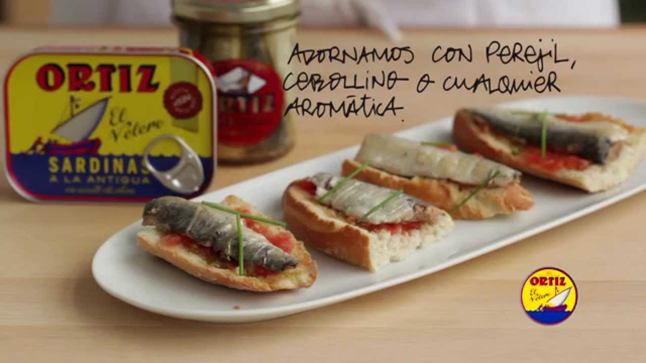 Tosta de Sardinas a la Antigua con tomate