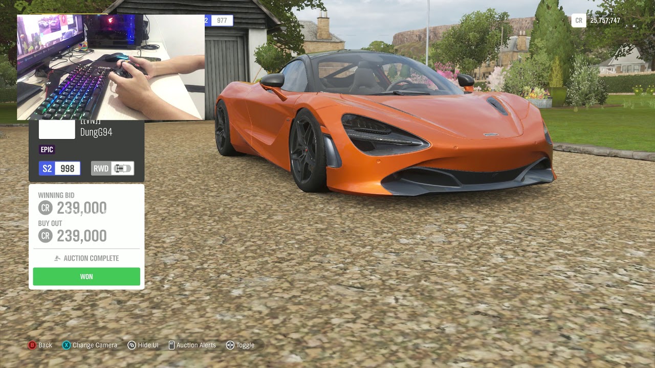 Forza Horizon 4 Auction House Sniping Mclaren 720S PO