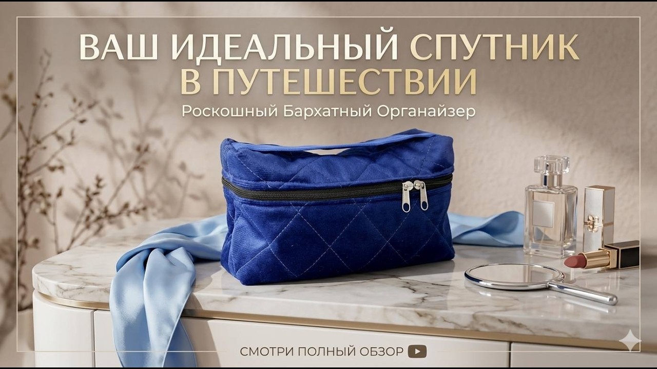 💗Ваш идеальный спутник в путешествии.Роскошный бархатный органайзер