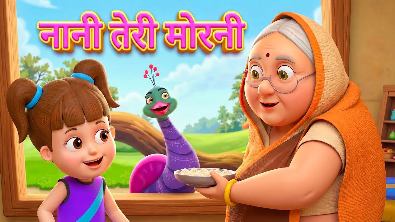 Nani Teri Morni | नानी तेरी मोरनी को मोर ले गए 🦚 | Hindi Rhymes for kids as| Rangbirangi kahaniya