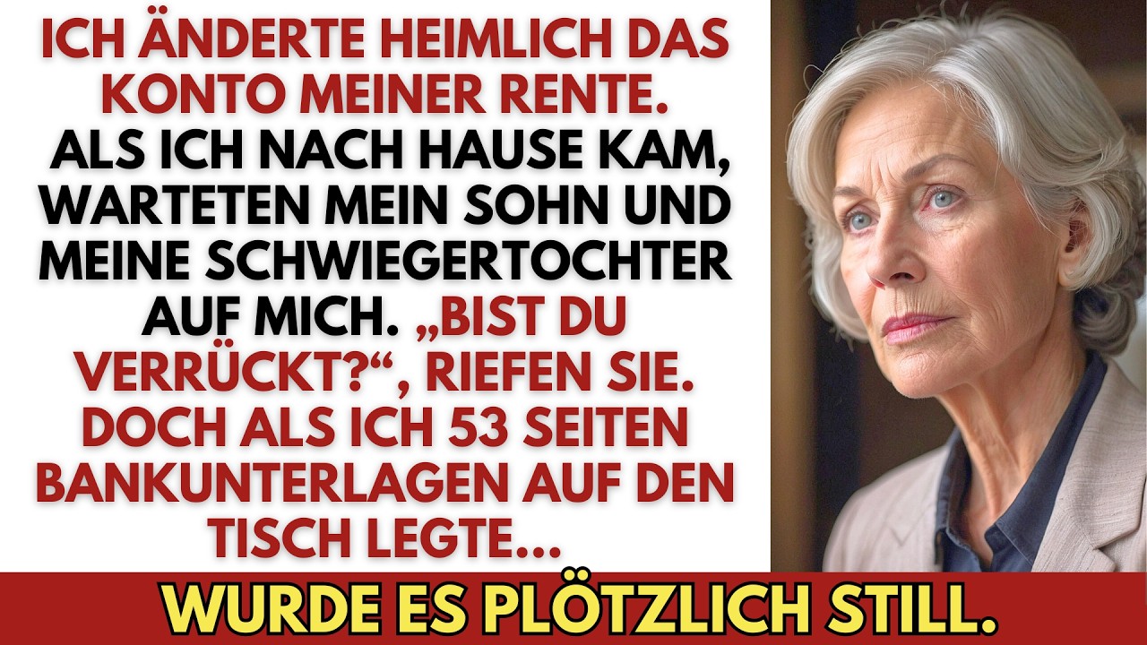 Mein Sohn leerte 3 Jahre lang meine Rente—dann kam ich mit 53 Seiten Beweisen von der Bank zurück