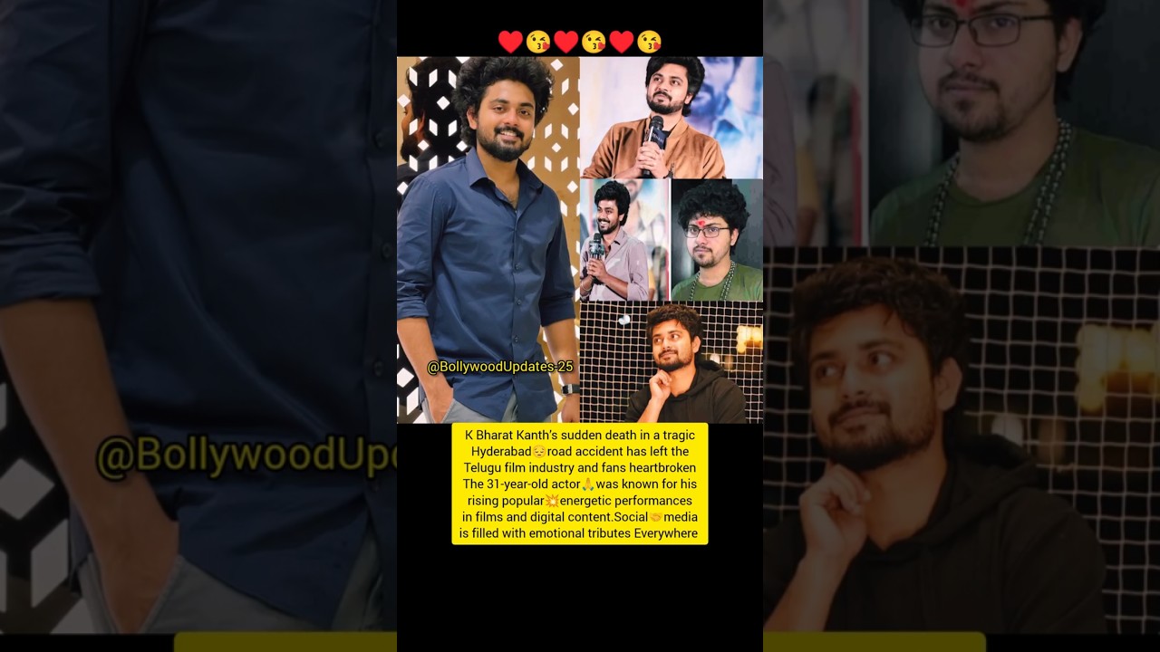 K Bharat Kanth❤️Telugu Actor Passes away in Tragic Road Accident| #shortsfeed #ytshorts #shortsviral