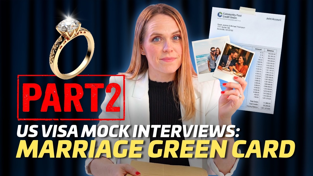 Marriage Green Card Mock Interview 2026 | Real Consular Questions & Answers