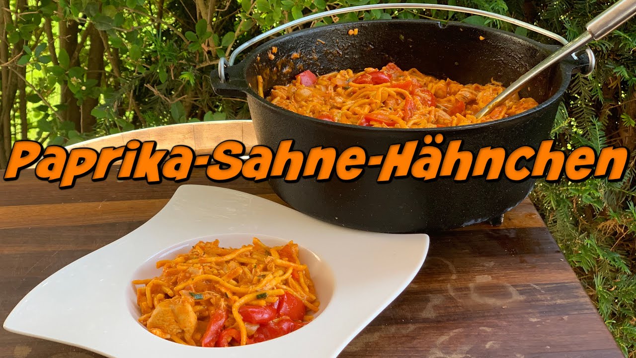 Paprika-Sahne Hähnchen aus dem Dutch Oven - All in One Pot Gericht