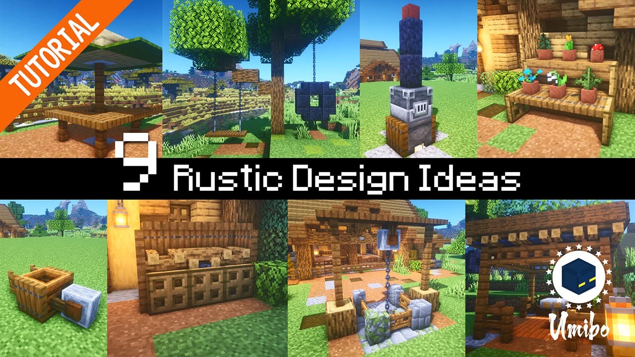 🌻 9 Rustic Decoration Ideas for Minecraft