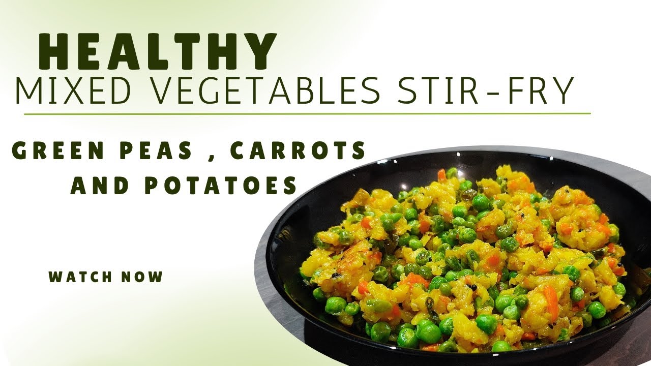 Simple Green Peas, Carrot & Potato Stir Fry | Easy Home Cooking | മെഴുക്കുപുരട്ടി | Mezhukkupuratti