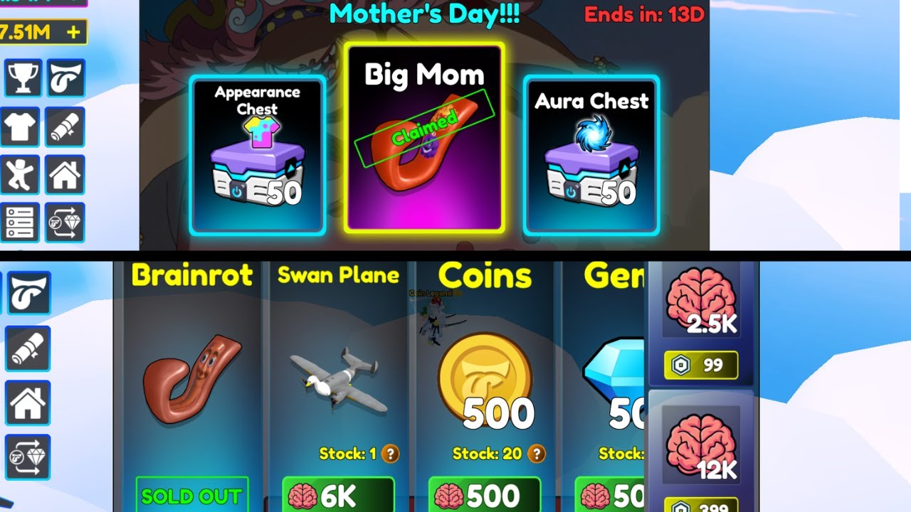 Roblox tongue battles Big Mom & Brainrot