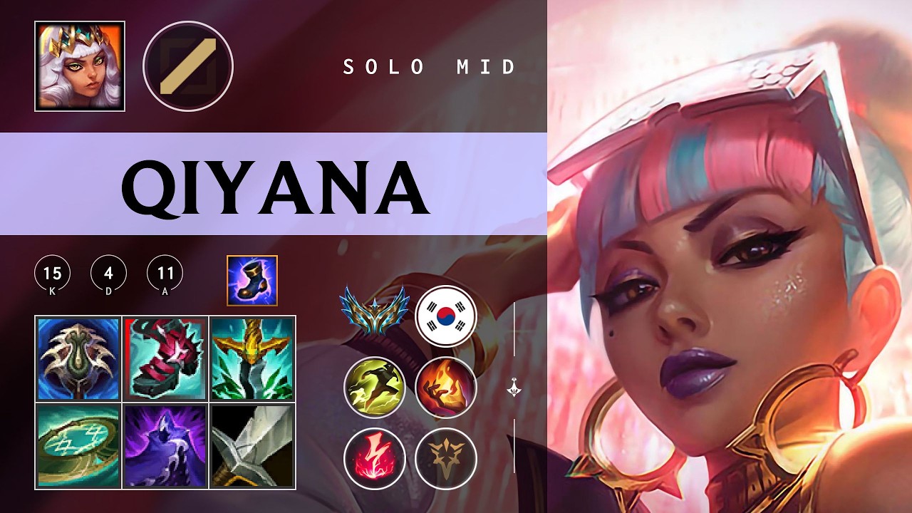 Qiyana Mid vs Orianna - KR Challenger Patch 26.04