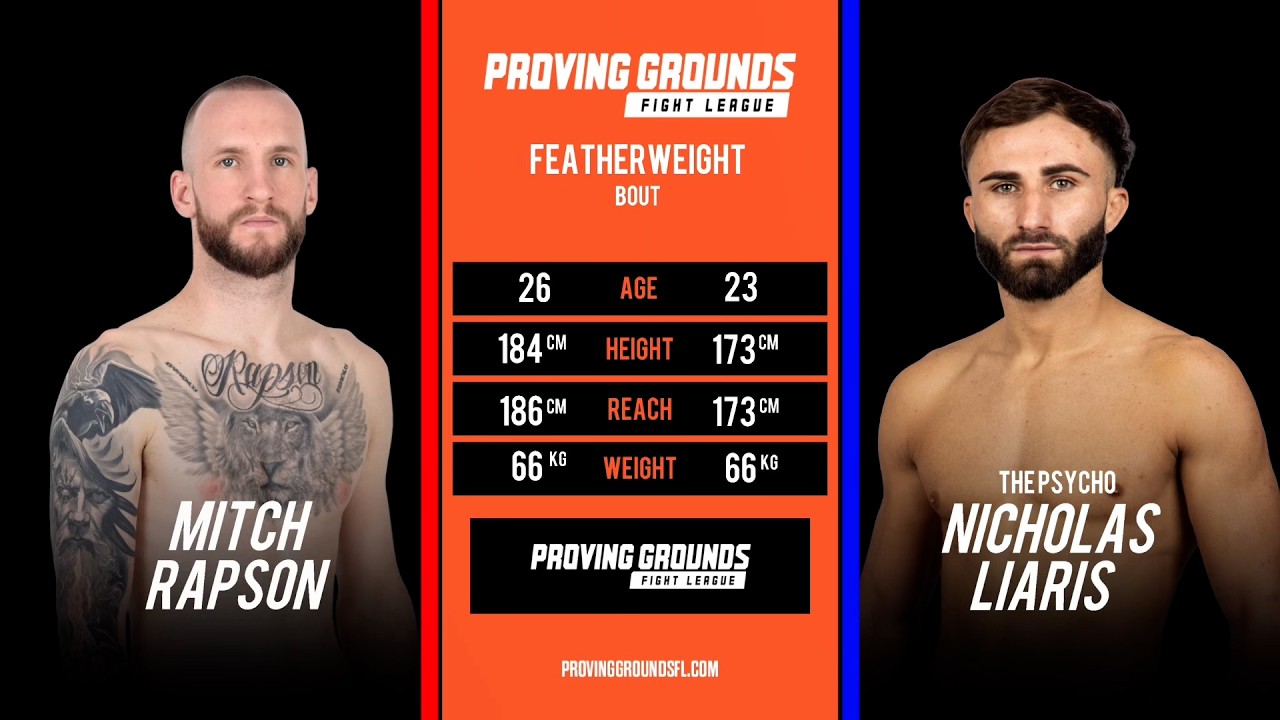 PGFL 8 - Mitchell Rapson VS Nicholas Liaris - MMA Fight Video