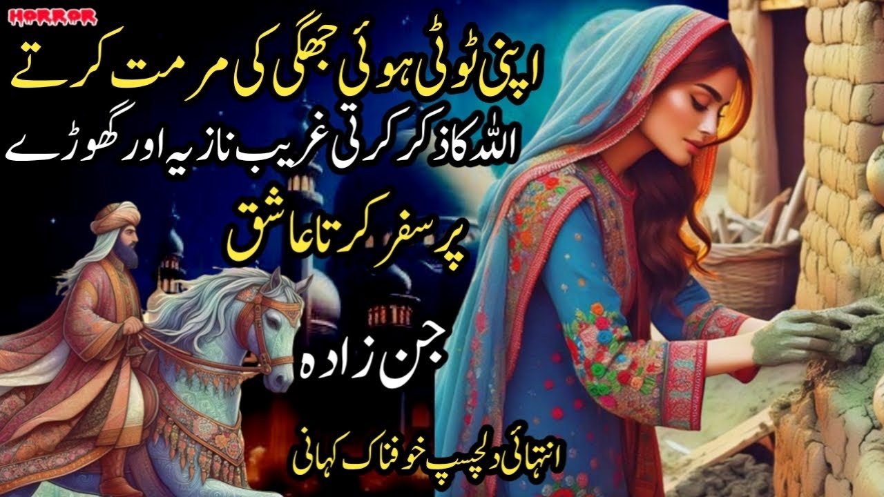 Apni Toti Hoe Jhuggi Ki Muramat Karty Hoe Allah Ka Zikr Karti Ghreeb Nazia Aur Ghory Per Safar Karta