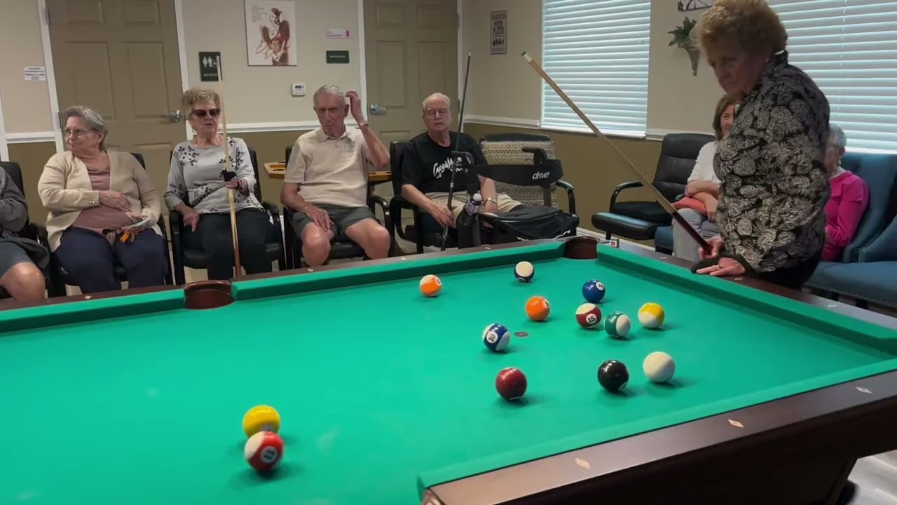 Billiards Tournament Fun in the Hollywood Hangout | Chateau Madeleine, Melbourne FL