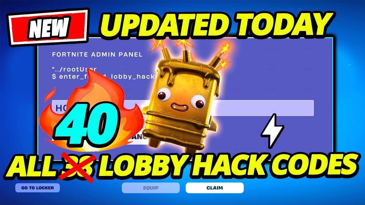 ALL 40 LOBBY HACK CODES (UPDATED) Fortnite Season 4 Admin Panel Codes!! How to GET ALL FREE Sprites!