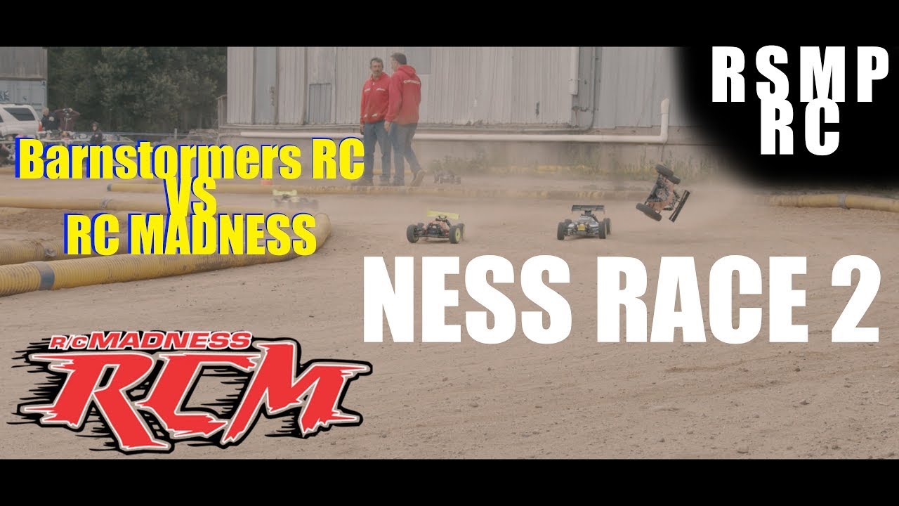 Ness Round 2 RC Madness The Barn RSMP RC 1/8 Scale Electric Nitro Buggy Truggy Radio Controlled Race