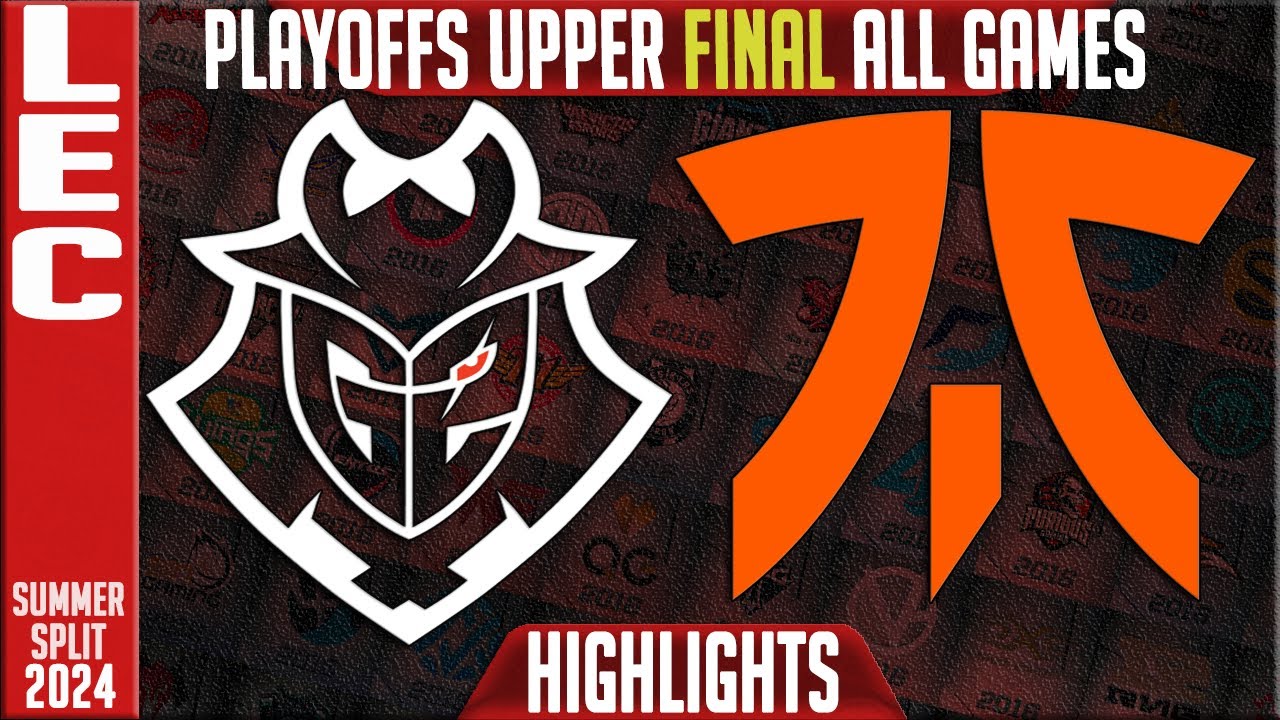G2 vs FNC Highlights ALL GAMES | LEC Playoffs Upper FINAL Summer 2024 | G2 Esports vs Fnatic