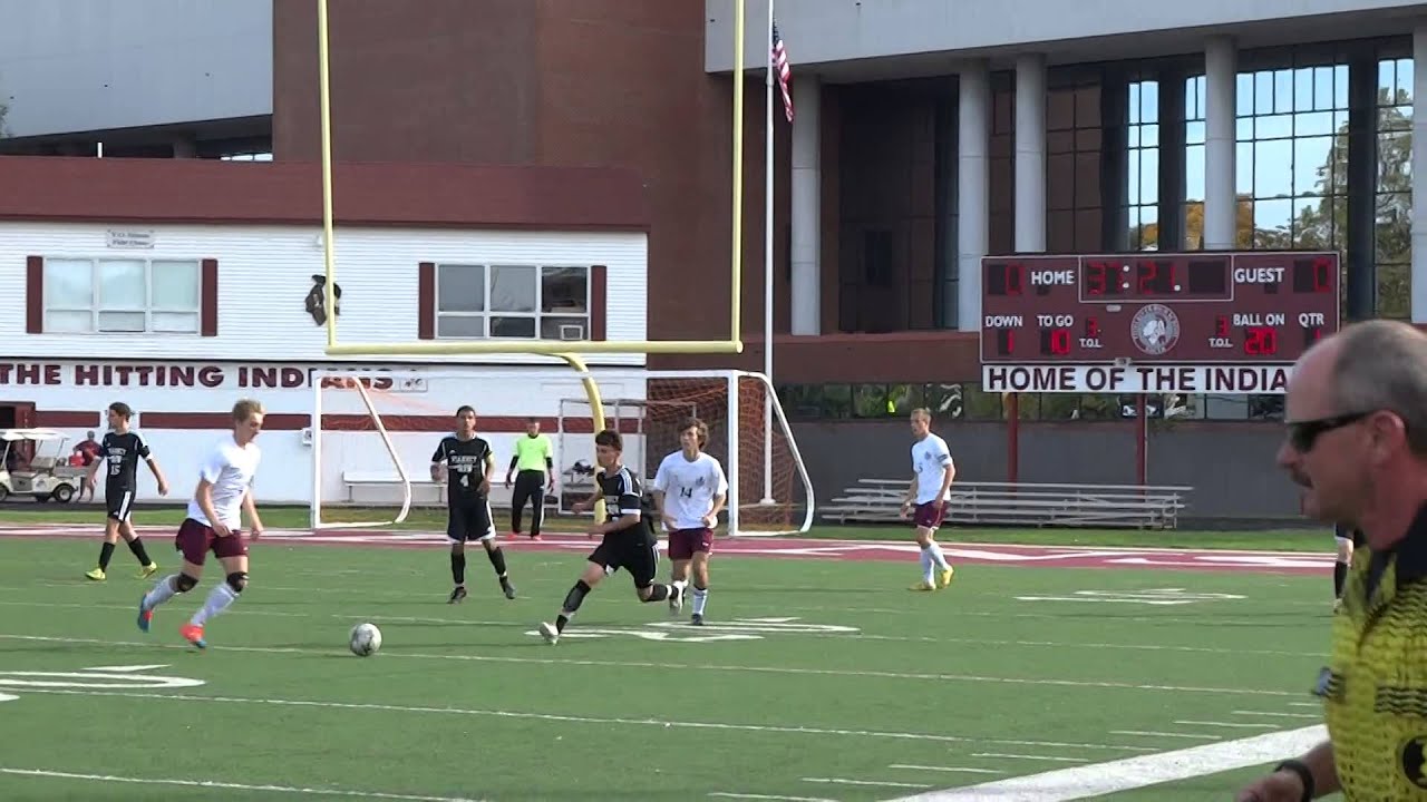 Andrew Zimms saves 1 on 1 chance by Shiffer