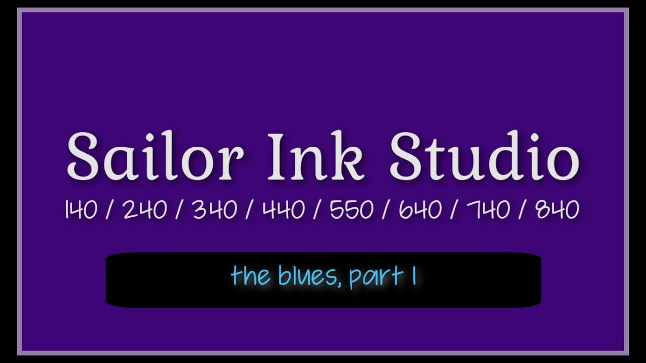 SWATCHES: Sailor Inks Studio - 40s