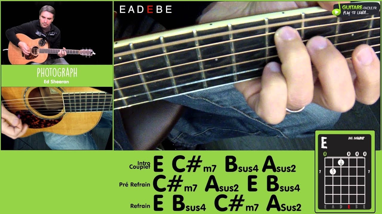 Photograph &ndash; Tutoriel guitare acoustique (Niveau 1/3)