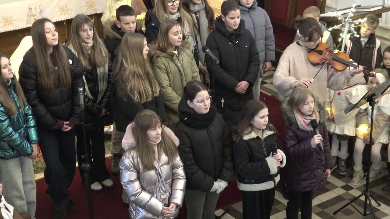 Oj, Maluśki, Maluśki #1 - występ uczniów SP2 Koluszki na koncercie kolęd (filmowany z ambony)