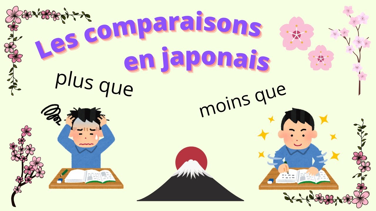 La comparaison en japonais - plus que, moins que