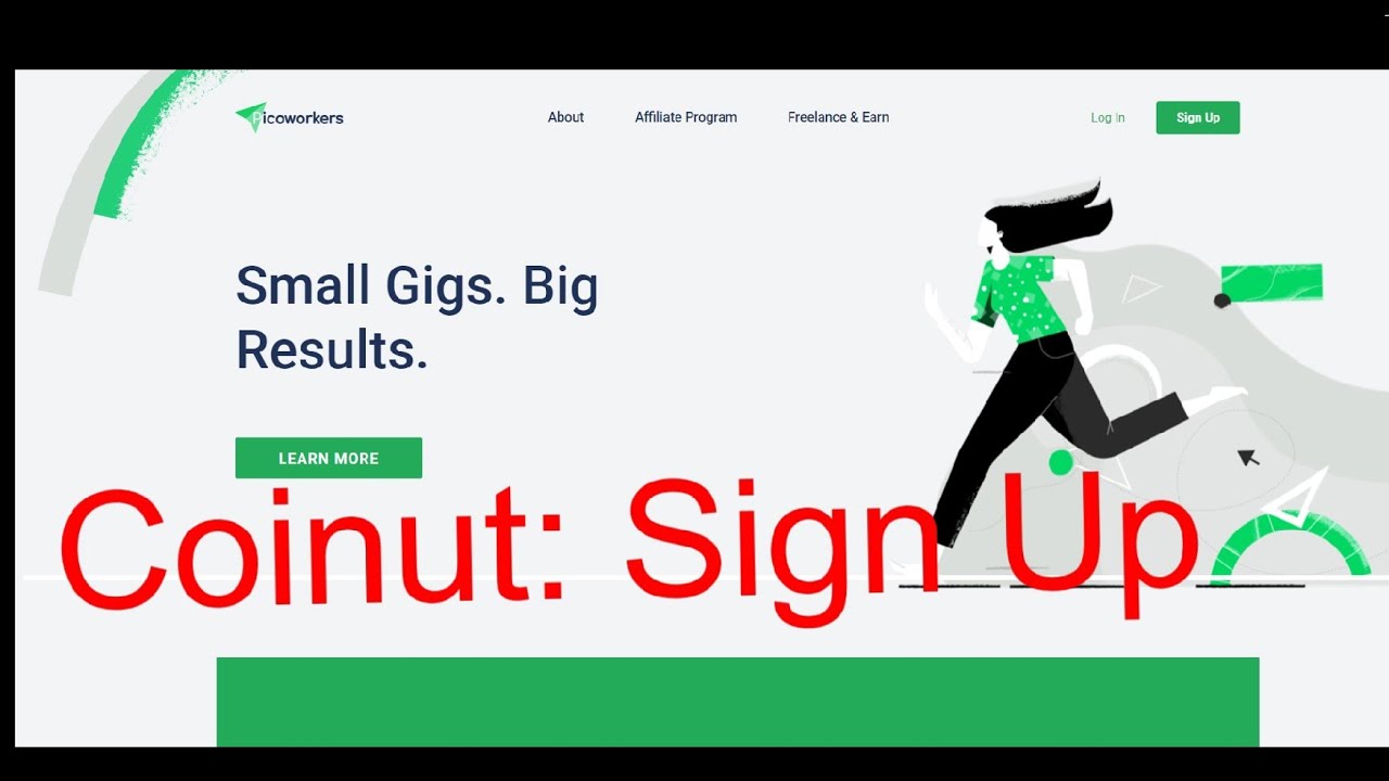 Coinut sign up |New user| Picoworkers|Easy online income|