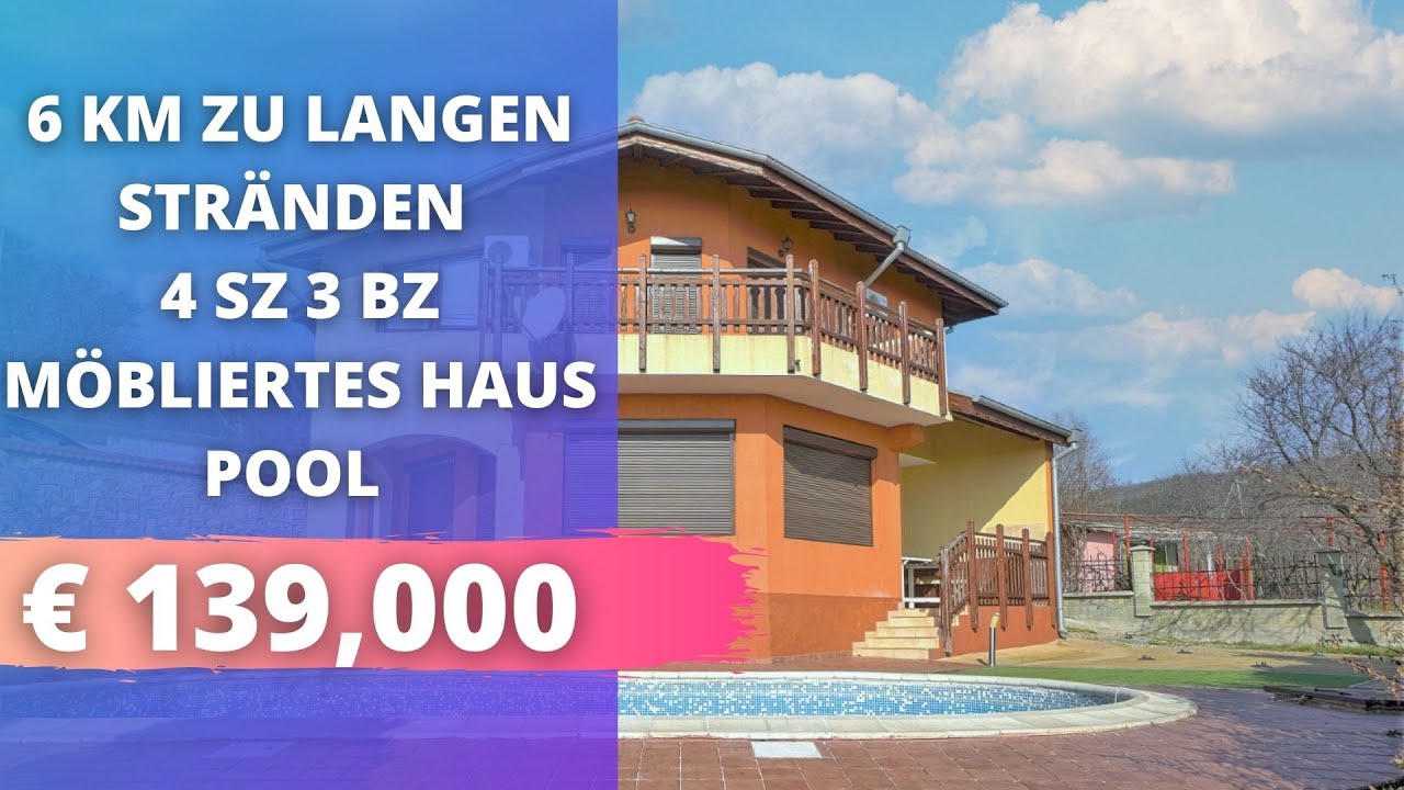 &euro;139,000 Immobilien in der N&auml;he des Meeres 4 SZ 3 BZ M&ouml;bliertes Haus, Pool, 6 km zum Strand