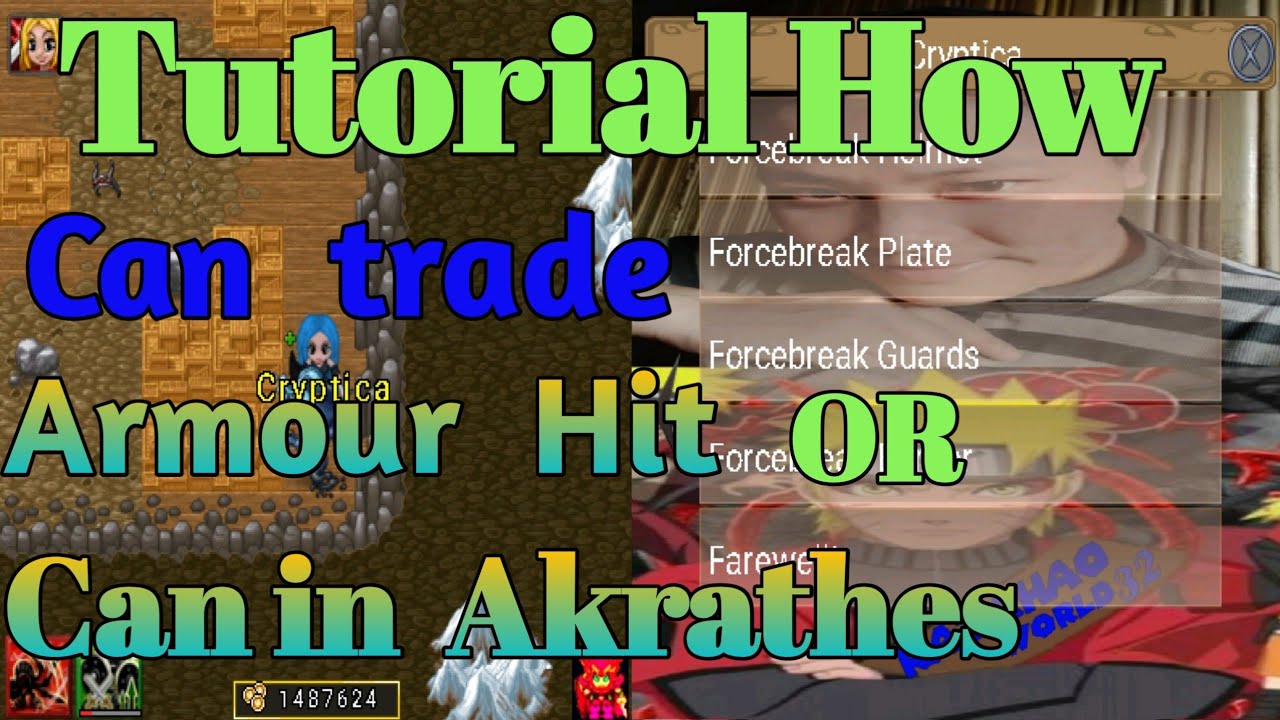 Tutorial biar bisa masuk akrathes dan tuker armor 79 Tibiame