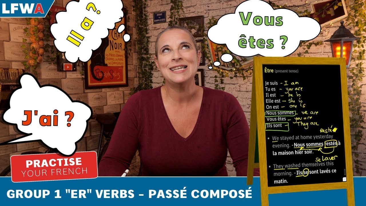 Practise your French Passé Composé ER Verbs