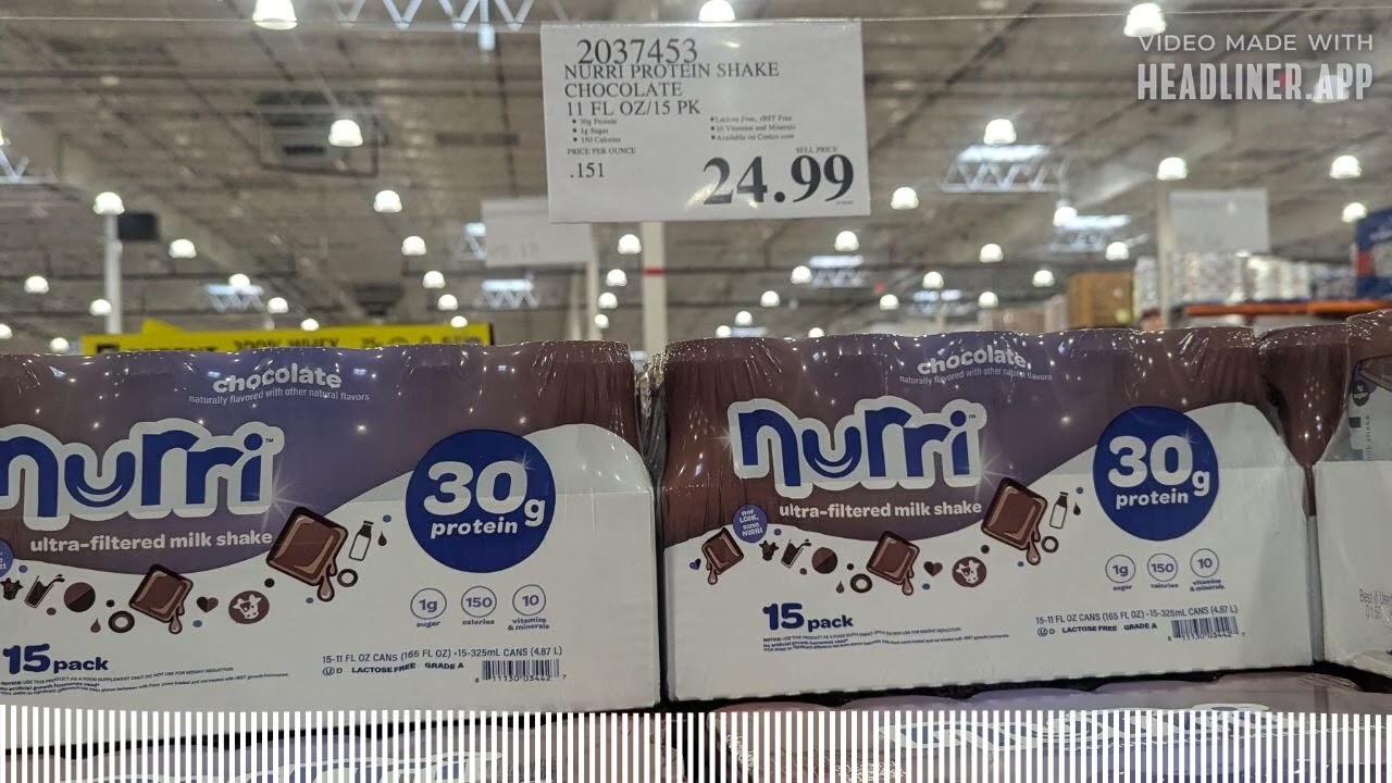 Costco Raises Prices on Nurri Protein Drinks From $19.95 to $24.95