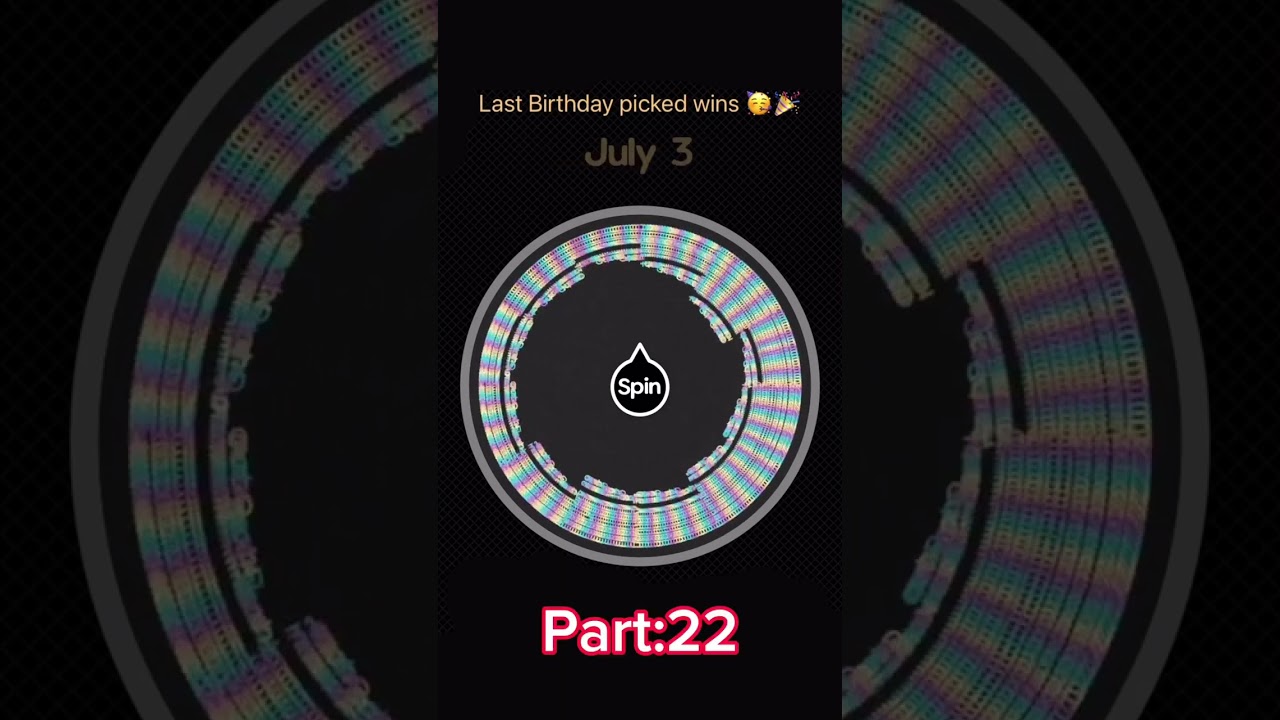 If the wheel lands on your birthday your out. Pt1-50