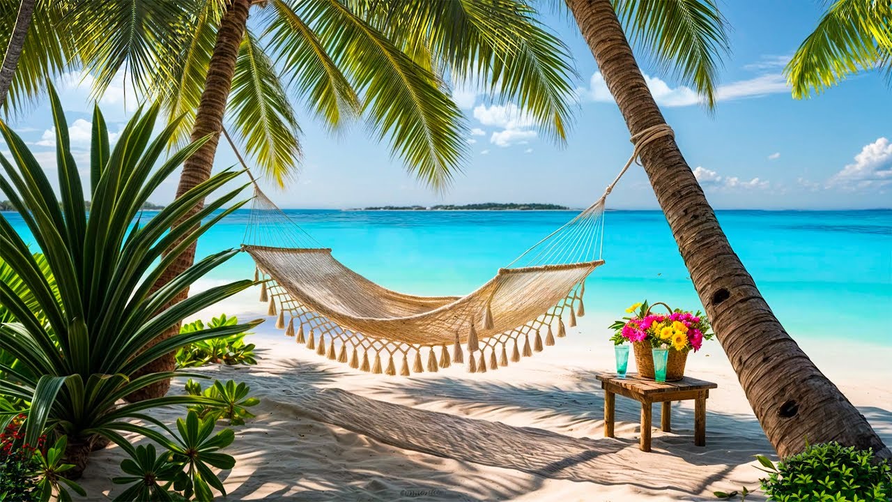🕊️ Peaceful Beach Luxury | Soothing Ocean Waves and Birdsongs for Mindful Rest