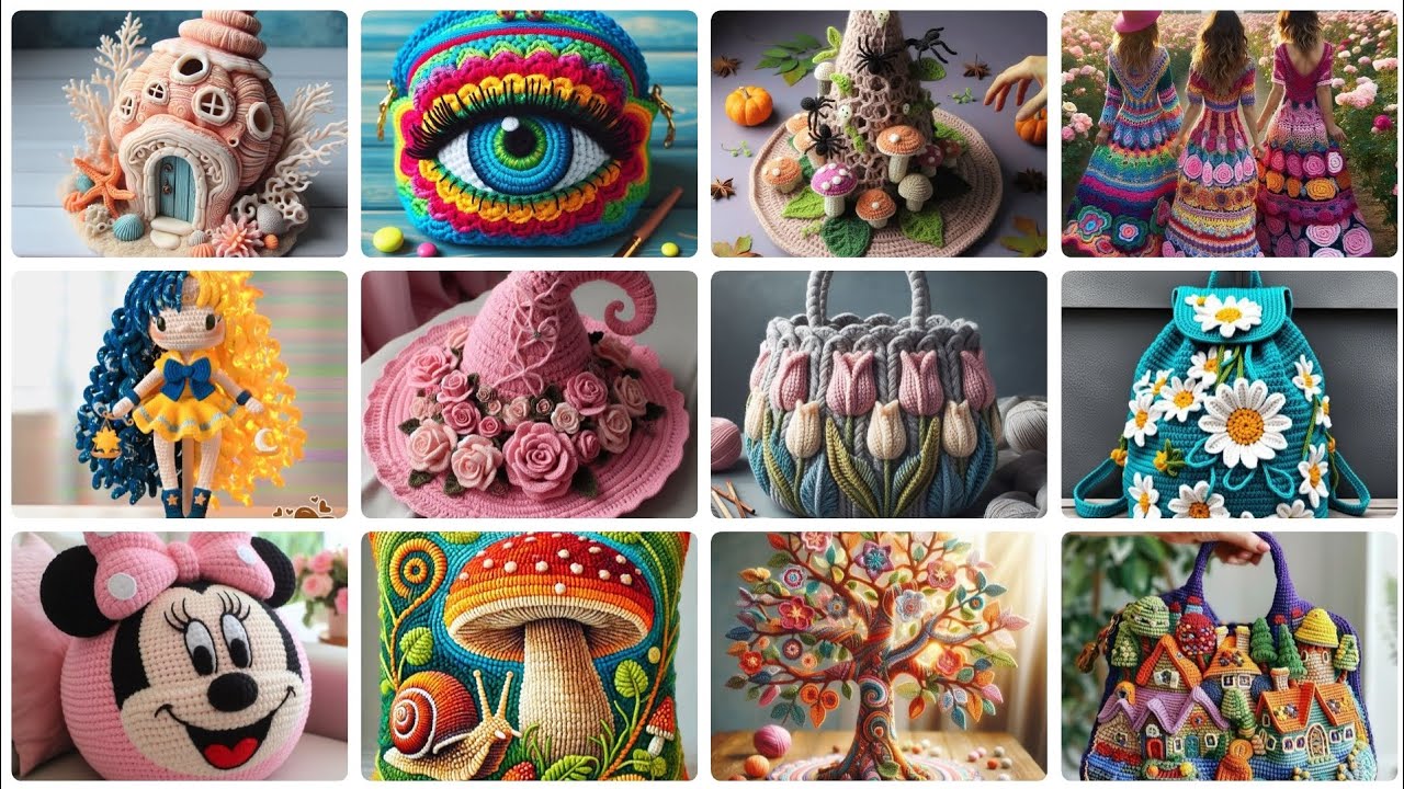 Impresionantes y hermosas ideas de patrones de crochet a mano para la decoración del hogar. 