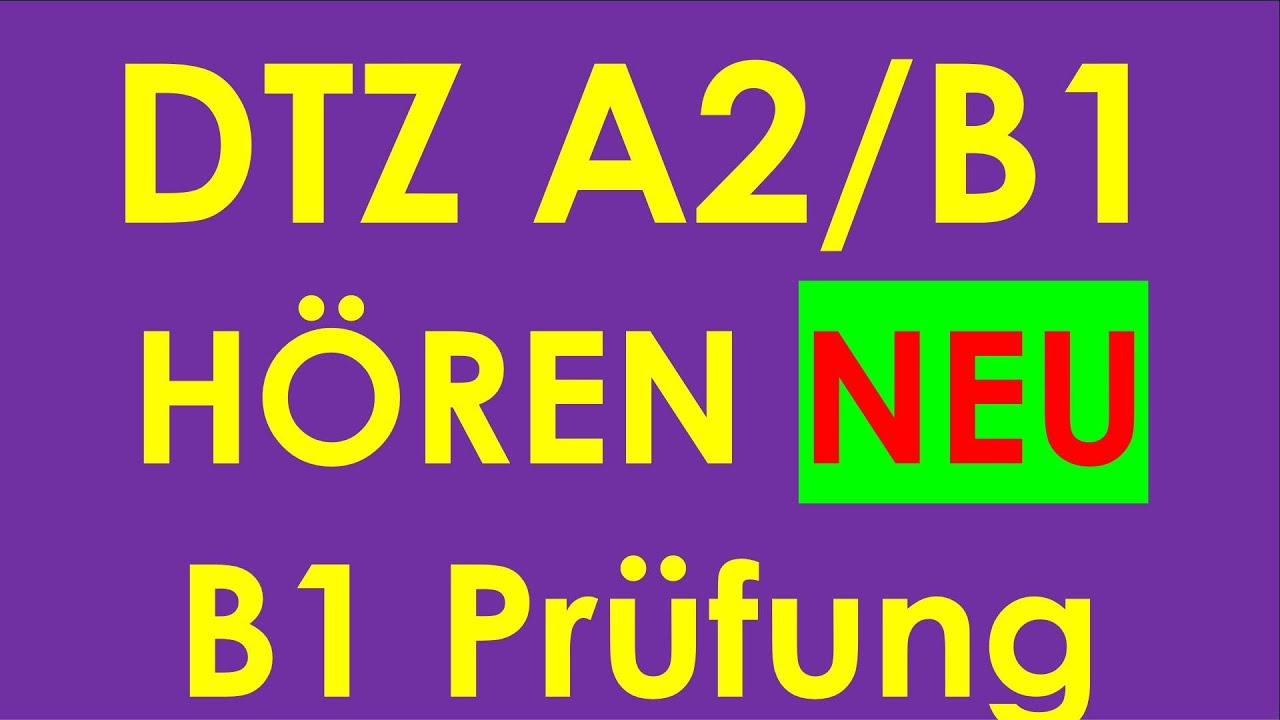 DTZ B1 Hören, Prüfung B1 Neu #dtz #dtzb1 #dtzhören #dtzb1 #gastdtz #gastb1 #b1hören #hörenb1