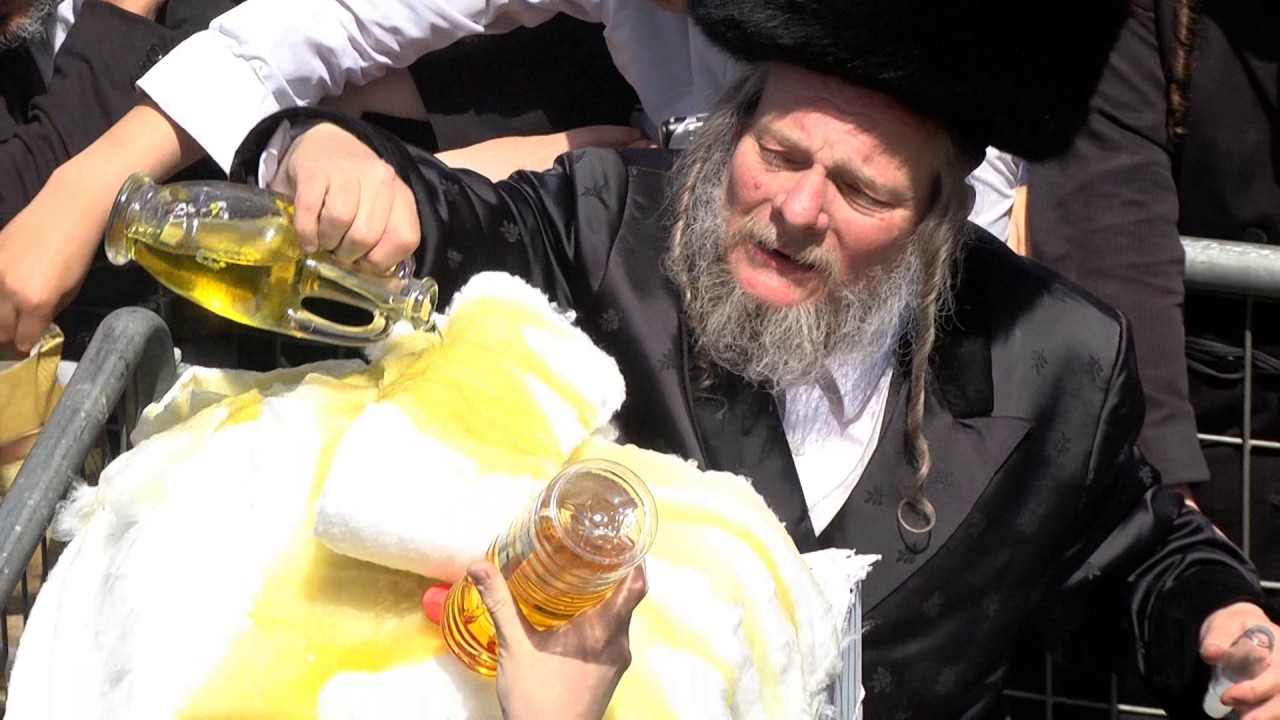 מירון תשע''ג 2013 הדלקה של האדמו