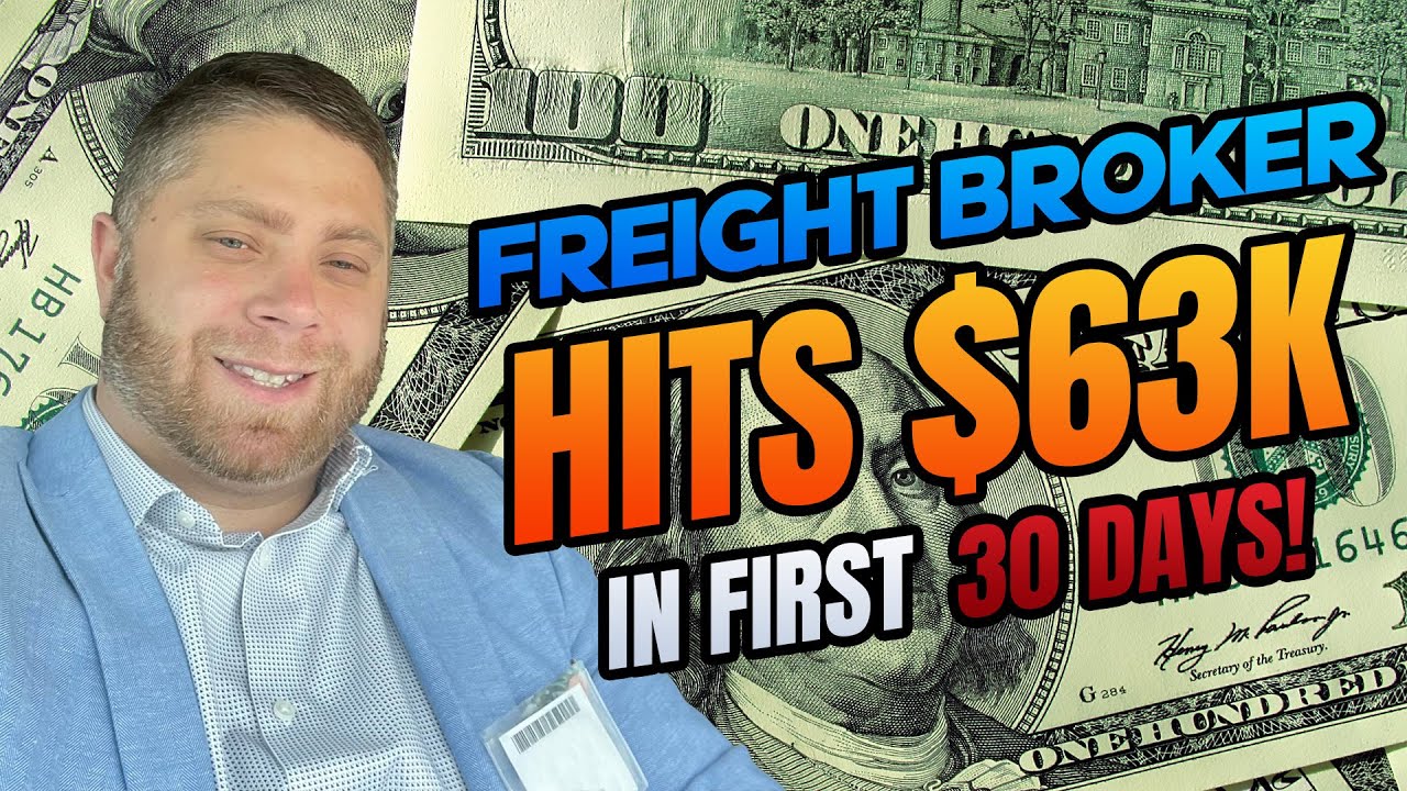 Freight Broker Interview - Freight Broker Hits $63,000 in 30 Days w/ No Experience!