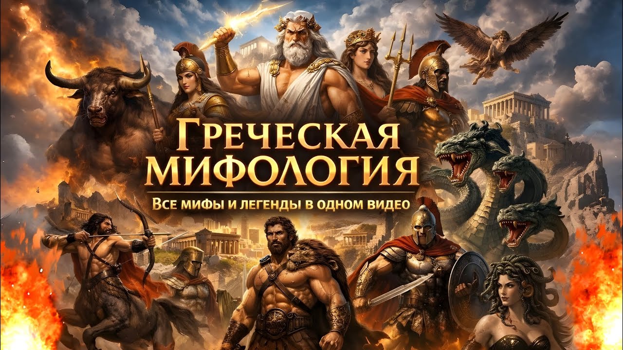 Греческая Мифология (Все мифы и легенды в одном видео)