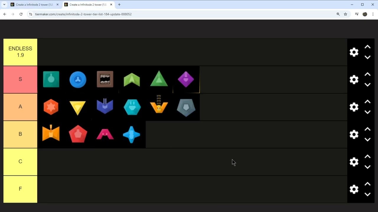 1.9. Список уровней башен — Infinitode 2 (патч 1.9.1)