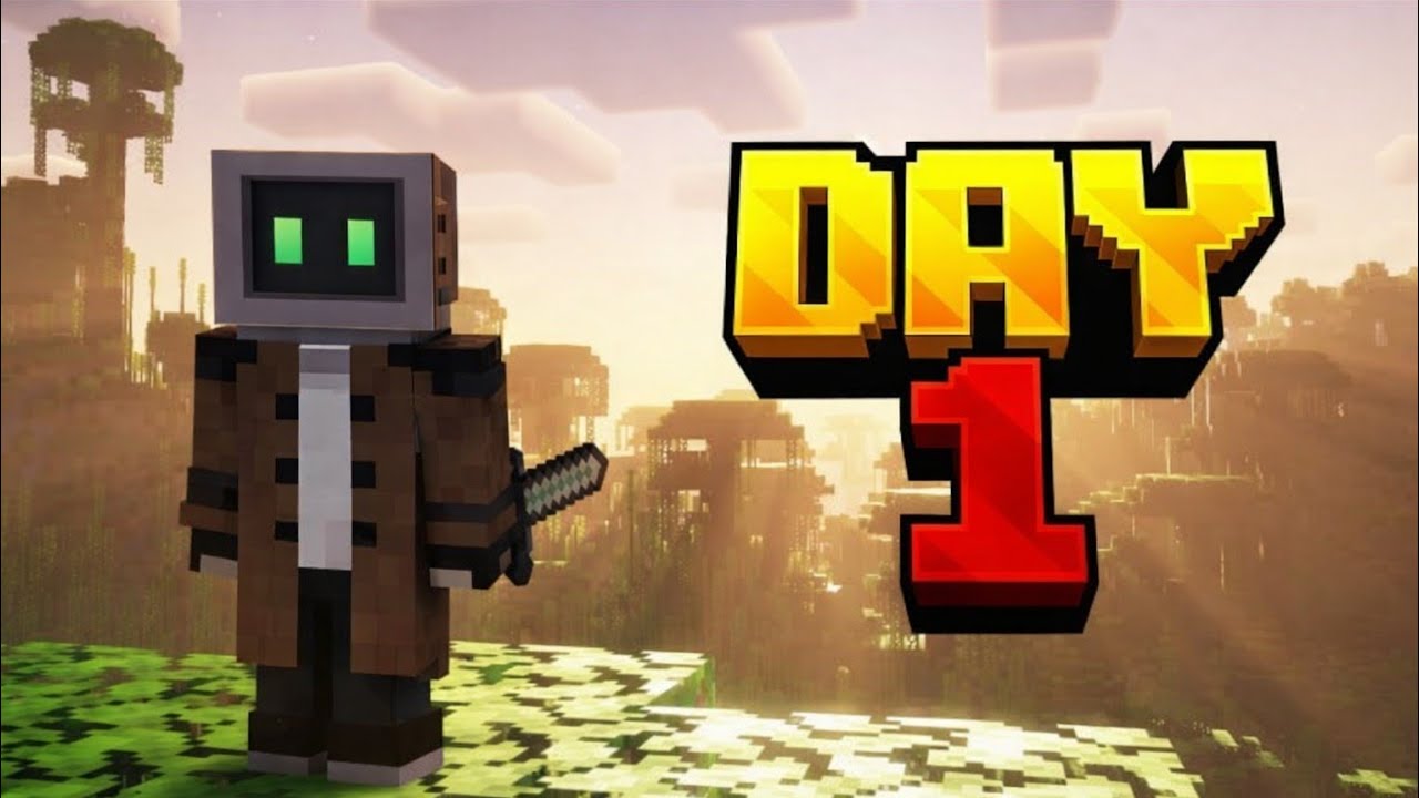 How i survived DAY 1 in Minecraft Survival...