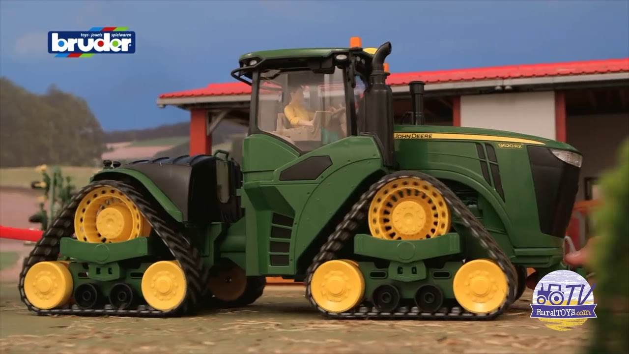TRACTOR DE JUGUETE JOHN DEERE 9620RX ORUGA &middot; BRUDER
