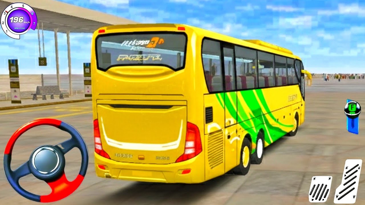 Offroad Bus Simulator! 3D Realistic City Coach Bus Driving Game Uphill Bus; Android Gameplay